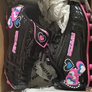 Vizari Black and Pink Soccer Cleats